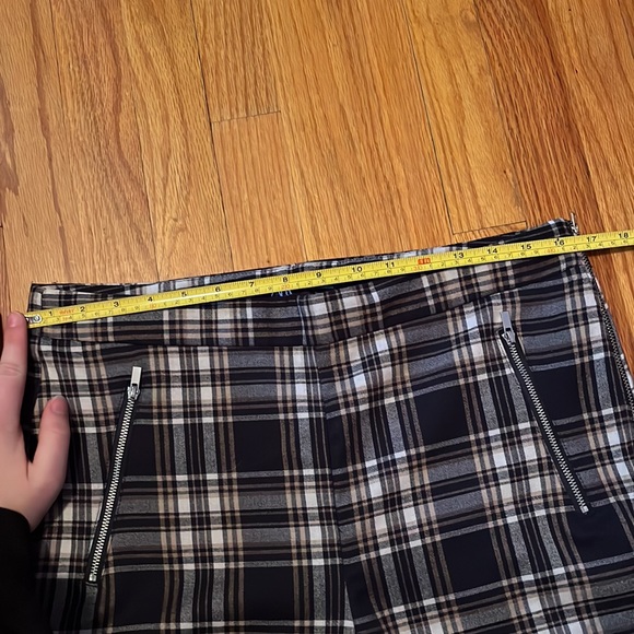 Zara Slim Plaid Dress Pants - Picture 6 of 7